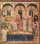 Burial of St Martin, Simone Martini